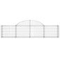 Preview: Gabione mit Hochbogen 200x30x40/60 cm Verzinktes Eisen
