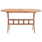 Preview: Gartentisch Klappbar 135x85x75 cm Massivholz Akazie