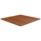 Preview: ARDEBO.de - Tischplatte Quadratisch Dunkelbraun 80x80x1,5cm Eiche Behandelt
