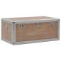 Preview: Aufbewahrungsbox Tannenholz Massiv 91x52x40 cm Braun