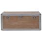 Preview: Aufbewahrungsbox Tannenholz Massiv 91x52x40 cm Braun