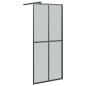 Preview: Duschwand f?r Walk-in Dusche 90x195 cm Dunkles Sicherheitsglas