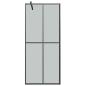 Preview: Duschwand f?r Walk-in Dusche 90x195 cm Dunkles Sicherheitsglas