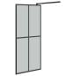 Preview: Duschwand f?r Walk-in Dusche 90x195 cm Dunkles Sicherheitsglas