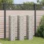 Preview: Gabionen-Hochbeete 3 Stk. 30x30x150 cm Eisen
