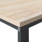 Preview: Computertisch Schwarz und Eiche-Optik 110x60x73cm Holzwerkstoff