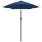 Preview: Sonnenschirm Blau 200 x 224 cm Aluminium