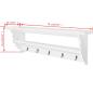 Preview: Garderobe MDF Weiß Barocker Stil