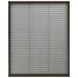Preview: Insektenschutz-Plissee für Fenster Aluminium Braun 60x80 cm