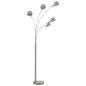 Preview: Stehlampe 200 cm 5 x E14 Silbern