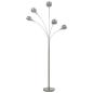 Preview: Stehlampe 200 cm 5 x E14 Silbern