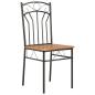 Preview: Esszimmerst?hle 2 Stk. Braun MDF