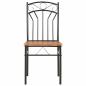 Preview: Esszimmerst?hle 2 Stk. Braun MDF