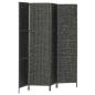 Preview: 4-teiliger Paravent Schwarz 154×160 cm Wasserhyazinthe