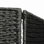 Preview: 4-teiliger Paravent Schwarz 154×160 cm Wasserhyazinthe