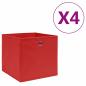 Preview: ARDEBO.de - Aufbewahrungsboxen 4 Stk. Vliesstoff 28x28x28 cm Rot