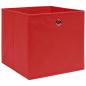 Preview: Aufbewahrungsboxen 4 Stk. Vliesstoff 28x28x28 cm Rot