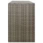 Preview: Mülltonnenbox für 3 Tonnen Grau 207x80x117 cm Poly Rattan