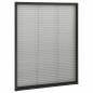 Preview: Insektenschutz-Plissee für Fenster Aluminium Anthrazit 80x100cm