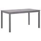 Preview: ARDEBO.de - Gartentisch Grau 140x80x74 cm Massivholz Akazie