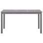Preview: Gartentisch Grau 140x80x74 cm Massivholz Akazie