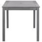 Preview: Gartentisch Grau 140x80x74 cm Massivholz Akazie