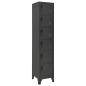 Preview: ARDEBO.de - Schlie?fachschrank Anthrazit 38x40x180 cm Stahl