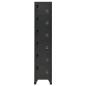 Preview: Schlie?fachschrank Anthrazit 38x40x180 cm Stahl