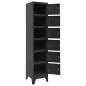 Preview: Schlie?fachschrank Anthrazit 38x40x180 cm Stahl