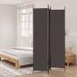 Preview: ARDEBO.de - 3-tlg. Paravent Braun 150x220 cm Stoff