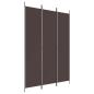 Preview: 3-tlg. Paravent Braun 150x220 cm Stoff