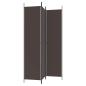 Preview: 3-tlg. Paravent Braun 150x220 cm Stoff