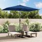 Preview: ARDEBO.de - Sonnenschirm mit Metall-Mast 300x200 cm Azurblau