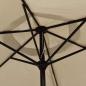 Preview: Sonnenschirm Taupe 200 x 224 cm Aluminium