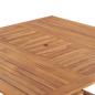 Preview: Gartentisch 150x150x76 cm Massivholz Teak