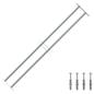 Preview: ARDEBO.de - Fenstergitter Verstellbar mit 2 Querstäben 1000-1500 mm