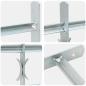 Preview: Fenstergitter Verstellbar mit 2 Querstäben 1000-1500 mm