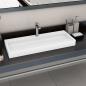 Preview: ARDEBO.de - Waschbecken 120 x 46 x 11 cm Mineralguss/Marmorguss Weiß