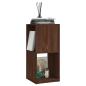 Preview: Drehregal Braun Eiche-Optik 34,5x34,5x75,5 cm Holzwerkstoff