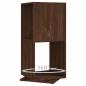 Preview: Drehregal Braun Eiche-Optik 34,5x34,5x75,5 cm Holzwerkstoff