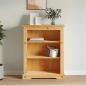 Preview: ARDEBO.de - Bücherschrank 3 Fächer Mexiko-Stil Kiefernholz 80x29x100 cm