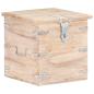Preview: ARDEBO.de - Truhe 40x40x40 cm Akazie Massivholz