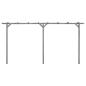Preview: Garten-Pergola Grau 400x40x205 cm Imprägniertes Kiefernholz
