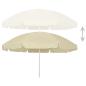 Preview: Strandschirm Sandgelb 240 cm
