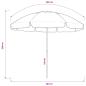 Preview: Strandschirm Sandgelb 240 cm