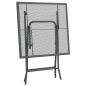 Preview: Gartentisch 60x60x72 cm Streckmetall Anthrazit