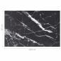 Preview: Tischplatte Schwarz 100x62 cm 8 mm Hartglas in Marmoroptik