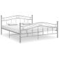 Preview: ARDEBO.de - Bett Grau Metall 180x200 cm