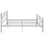 Preview: Bett Grau Metall 180x200 cm