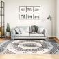 Preview: ARDEBO.de - Teppich Waschbar 160x230 cm Schwarz und Grau